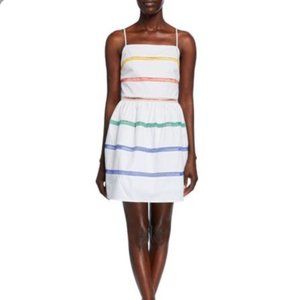 Anthropologie English Factory White Ladder Lace Dress size medium NWoT